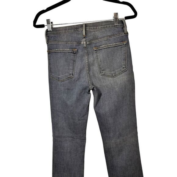 Paige Le High Straight Leg Jeans Size 25 Distressed Light Wash Destroyed - Picture 7 of 10